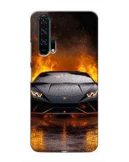 Чехол для Huawei Honor 20 Pro с картинкой «Lamborghini в огне»