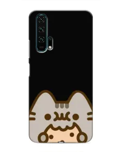 Чехол для Huawei Honor 20 Pro с картинкой «Пушин на черном»