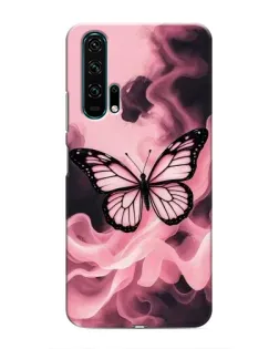 Чехол для Huawei Honor 20 Pro с картинкой «Бабочка в дыму»