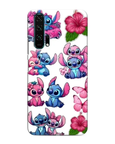 Чехол для Huawei Honor 20 Pro с картинкой «Стикеры Stitch и Angel» Чехол для Huawei Honor 20 Pro с картинкой «Стикеры Stitch и Angel»