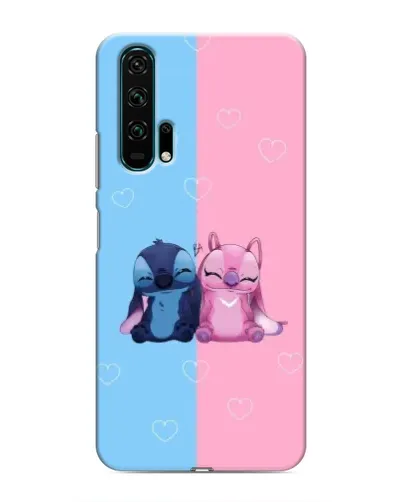 Чехол для Huawei Honor 20 Pro с картинкой «Stitch и Angel Love» Чехол для Huawei Honor 20 Pro с картинкой «Stitch и Angel Love»