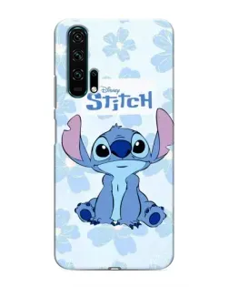 Чехол для Huawei Honor 20 Pro с картинкой «Stitch среди цветов»