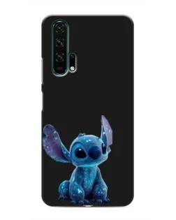 Чехол для Huawei Honor 20 Pro с картинкой «Стич на черном»