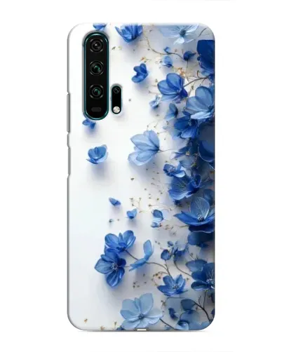 Чехол для Huawei Honor 20 Pro с картинкой «Голубой цветочный каскад»