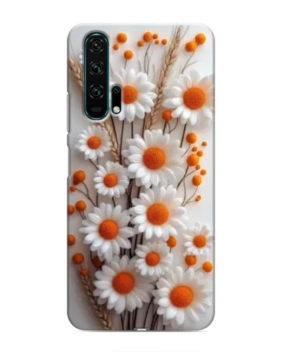 Чехол для Huawei Honor 20 Pro с картинкой «Белые сухоцветы»