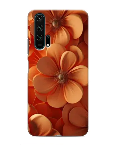 Чехол для Huawei Honor 20 Pro с картинкой «Оранжевый макро цветок»