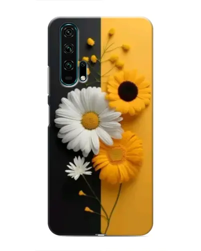 Чехол для Huawei Honor 20 Pro с картинкой «Подсолнух и ромашка»