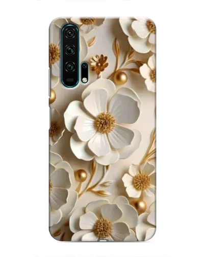Чехол для Huawei Honor 20 Pro с картинкой «Белие бумажние  цвети»