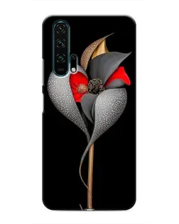 Чехол для Huawei Honor 20 Pro с картинкой «Серебряный фантазийный цветок»