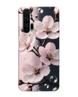 Чехол для Huawei Honor 20 Pro с картинкой «Нежная сакура и капли»