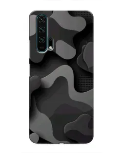 Чехол для Huawei Honor 20 Pro с картинкой «Темный абстрактный камуфляж»