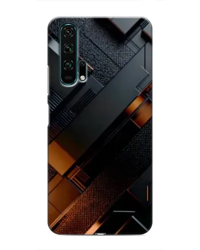 Чехол для Huawei Honor 20 Pro с картинкой «Черные геометрические блоки» Чехол для Huawei Honor 20 Pro с картинкой «Черные геометрические блоки»