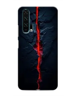Чехол для Huawei Honor 20 Pro с картинкой «Kрасная лавовая трещина»