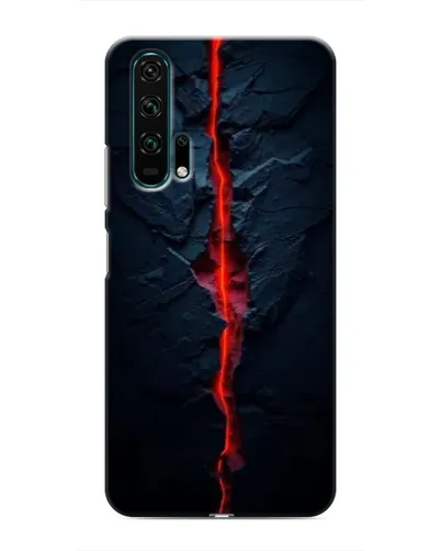 Чехол для Huawei Honor 20 Pro с картинкой «Kрасная лавовая трещина» Чехол для Huawei Honor 20 Pro с картинкой «Kрасная лавовая трещина»