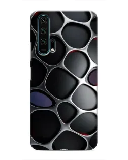Чехол для Huawei Honor 20 Pro с картинкой «Объемная темная решетка»