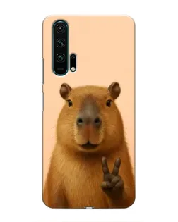 Чехол для Huawei Honor 20 Pro с картинкой «Капибара виктория»