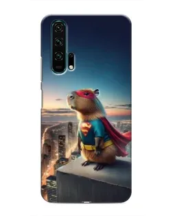 Чехол для Huawei Honor 20 Pro с картинкой «Капи-мен супергерой»