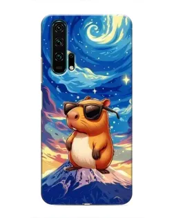 Чехол для Huawei Honor 20 Pro с картинкой «Капибара Ван Гога»