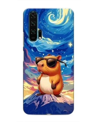 Чехол для Huawei Honor 20 Pro с картинкой «Капибара Ван Гога»