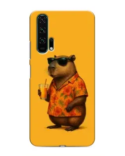 Чехол для Huawei Honor 20 Pro с картинкой «Капибара на отдыхе»