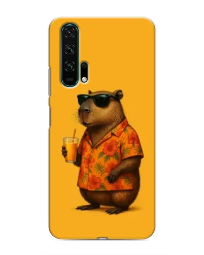Чехол для Huawei Honor 20 Pro с картинкой «Капибара на отдыхе»
