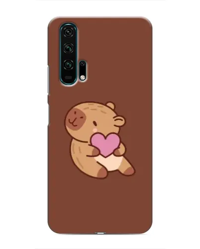 Чехол для Huawei Honor 20 Pro с картинкой «Капибара с сердцем»