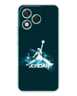 Чехол для Huawei Honor 400 Lite с картинкой «Jordan Blue Fire»