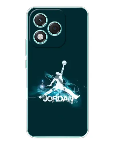 Чехол для Huawei Honor 400 Lite с картинкой «Jordan Blue Fire» Чехол для Huawei Honor 400 Lite с картинкой «Jordan Blue Fire»