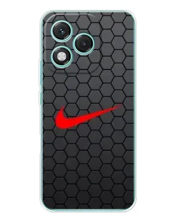 Чехол для Huawei Honor 400 Lite с картинкой «Nike — карбоновая сетка»