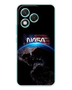 Чехол для Huawei Honor 400 Lite с картинкой «Земля из космоса NASA»