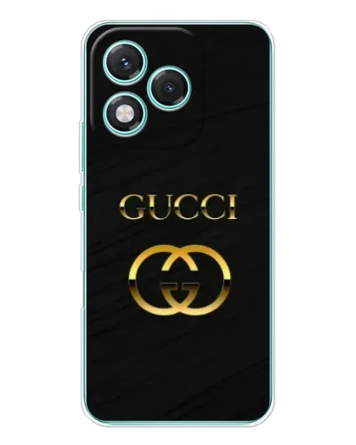 Чехол для Huawei Honor 400 Lite с картинкой «Золотой логотип Gucci»