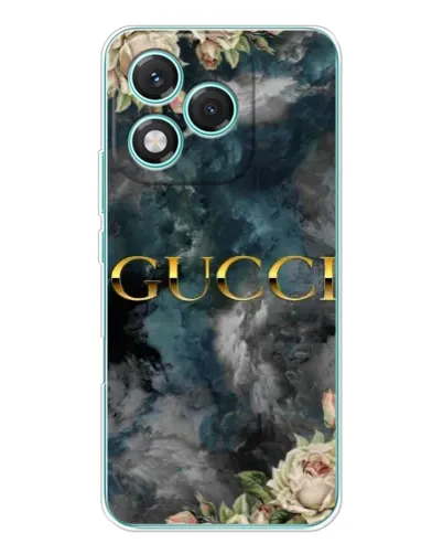 Чехол для Huawei Honor 400 Lite с картинкой «Абстрактные цветы Gucci»