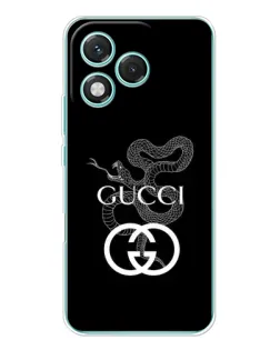 Чохол для Huawei Honor 400 Lite з картинкою «Gucci — срібна змія»