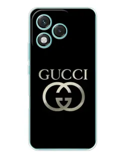 Чохол для Huawei Honor 400 Lite з картинкою «Gucci — золото на чорному»