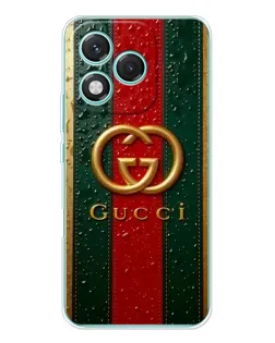 Чохол для Huawei Honor 400 Lite з картинкою «Gucci — фірмова смуга та золото»