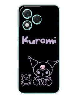 Чехол для Huawei Honor 400 Lite с картинкой «Kuromi — черный минимализм» Чехол для Huawei Honor 400 Lite с картинкой «Kuromi — черный минимализм»