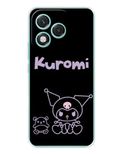 Чехол для Huawei Honor 400 Lite с картинкой «Kuromi — черный минимализм» Чехол для Huawei Honor 400 Lite с картинкой «Kuromi — черный минимализм»