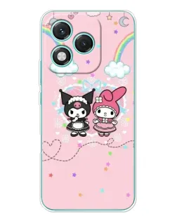 Чехол для Huawei Honor 400 Lite с картинкой «My Melody и Kuromi»