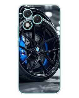 Чехол для Huawei Honor 400 Lite с картинкой «Колесо BMW вблизи»
