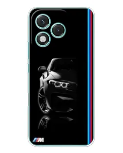 Чехол для Huawei Honor 400 Lite с картинкой «Силуэт BMW в темноте»