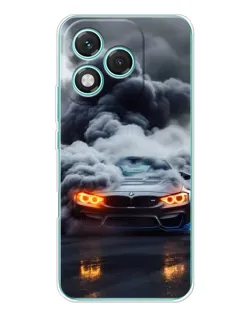 Чехол для Huawei Honor 400 Lite с картинкой «BMW в дыму»