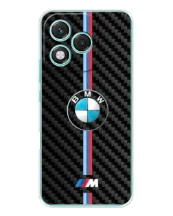 Чехол для Huawei Honor 400 Lite с картинкой «Эмблема BMW и карбон»