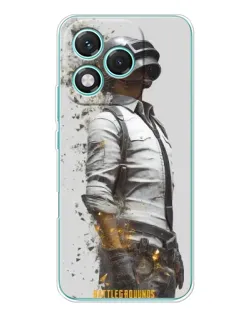 Чехол для Huawei Honor 400 Lite с картинкой «PUBG — боец в пыли»