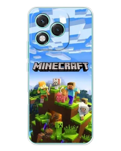 Чехол для Huawei Honor 400 Lite с картинкой «Minecraft классический мир»