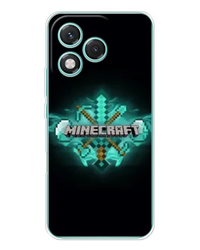 Чехол для Huawei Honor 400 Lite с картинкой «Minecraft Diamond лого»
