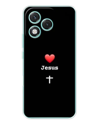 Чехол для Huawei Honor 400 Lite с картинкой «Сердце - Jesus»