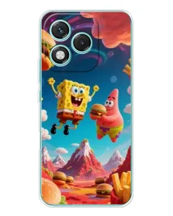 Чехол для Huawei Honor 400 Lite с картинкой «Космический фастфуд»
