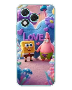 Чехол для Huawei Honor 400 Lite с картинкой «Губка Боб Патрик»