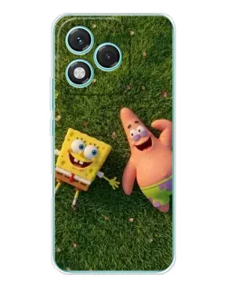 Чехол для Huawei Honor 400 Lite с картинкой «Друзья на лужайке»