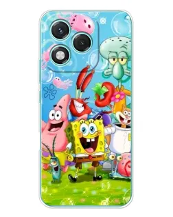 Чехол для Huawei Honor 400 Lite с картинкой «Губка Боб и друзья»